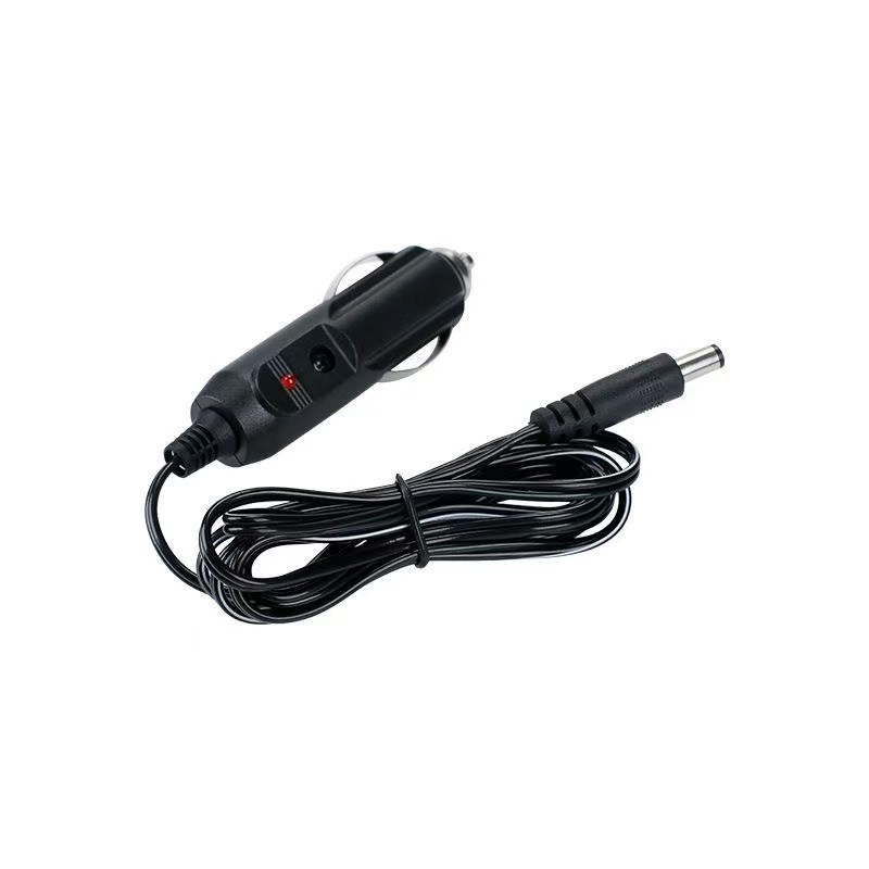 12V颈椎按摩枕电源适配器腰部背部靠垫点烟器转换线按摩仪充电线