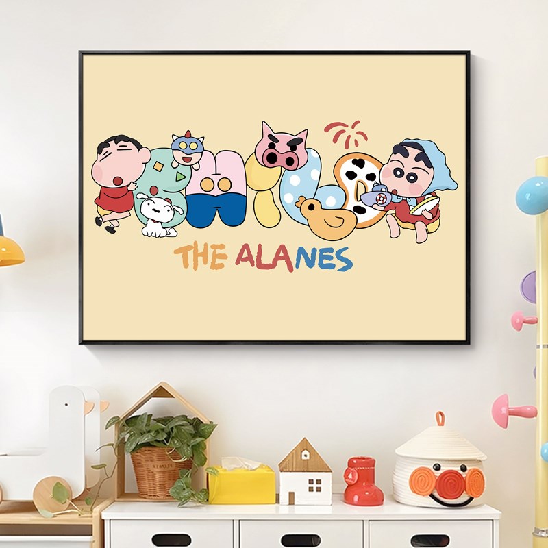 蜡笔小新2025新款电表箱装饰画客厅配电箱遮挡挂画面板盖遮丑壁画