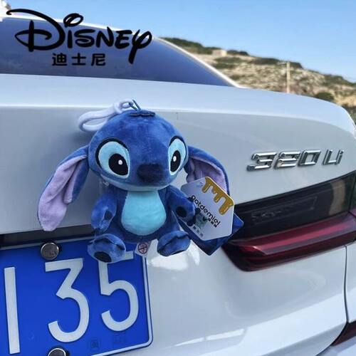 史迪仔汽车尾部挂件车外玩偶车载车屁股后备箱摩托电动车摆件公仔