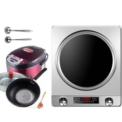 SUOPUER苏泊凹面电磁炉家用5000W大功率2025新款3500W炒菜锅全套