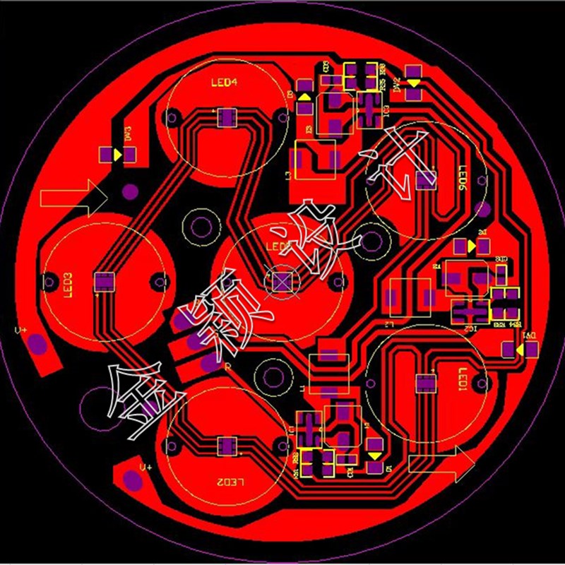 LED洗墙线条车灯带线路板PCB画图FPC设计定制柔性铝基玻纤板抄板
