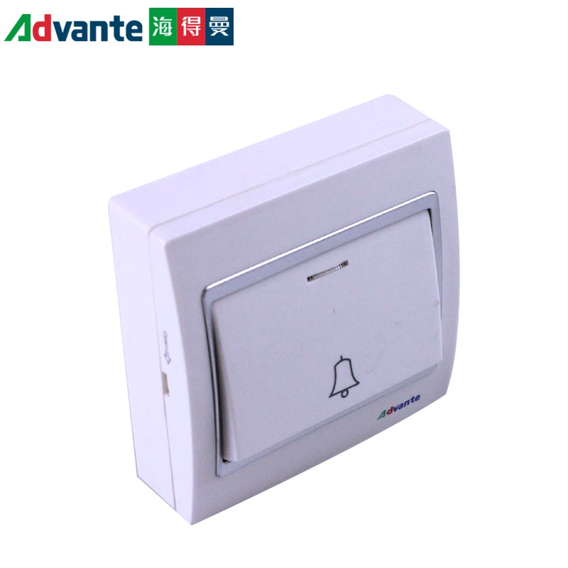 海得曼无线门铃家用 电子远距离遥控 86型线暗盒大开关一拖一拖二