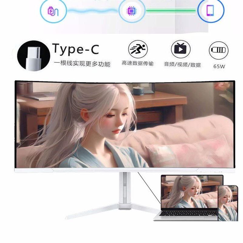 LG屏34寸准4K带鱼屏HVA曲面165Hz180电竞屏38寸IPS电脑PS5显示器
