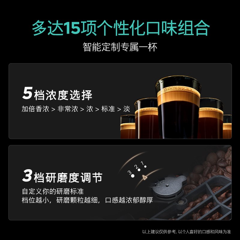 [一键双杯]西门子全自动咖啡机小型办公家用智能自清洁TF305CF9