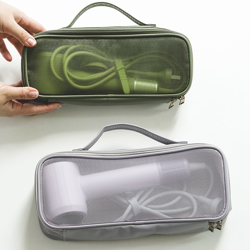 橄榄绿色徕芬戴森适用可手提吹风机收纳包袋研学旅行直板夹保护套