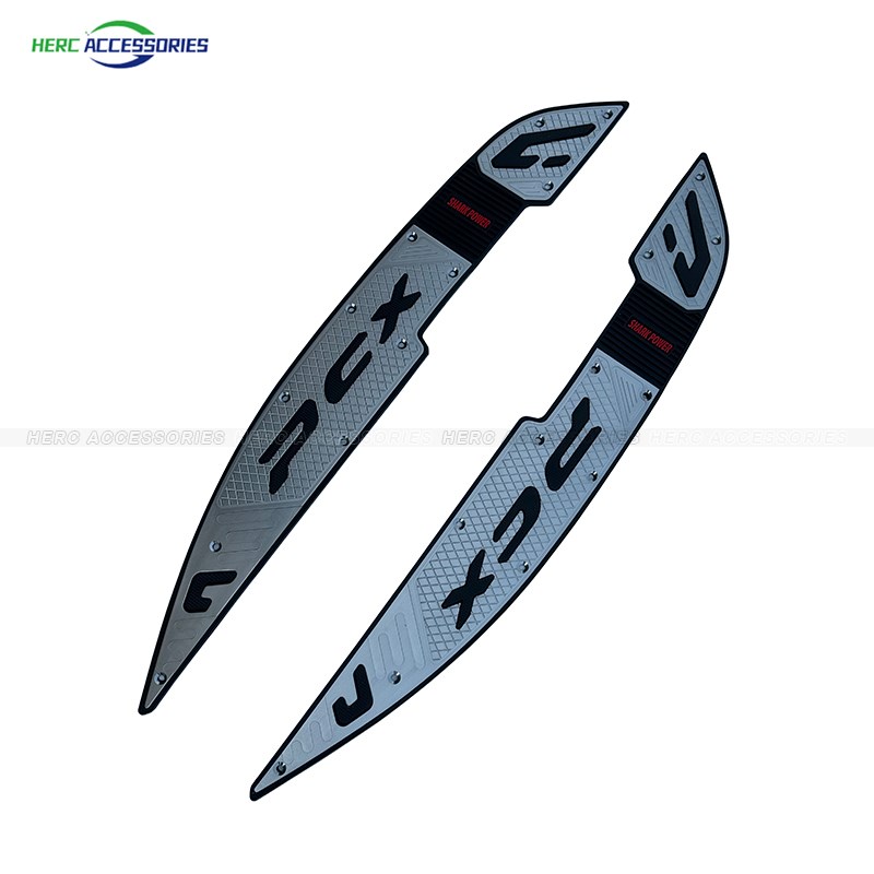 适用21-24款本田PCX160改装铝合金CNC脚踏 PCX125脚踏皮 脚踏板