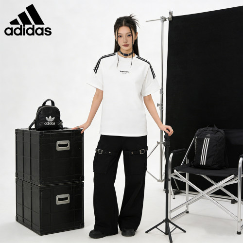 adidas阿迪达斯短袖女男情侣2026