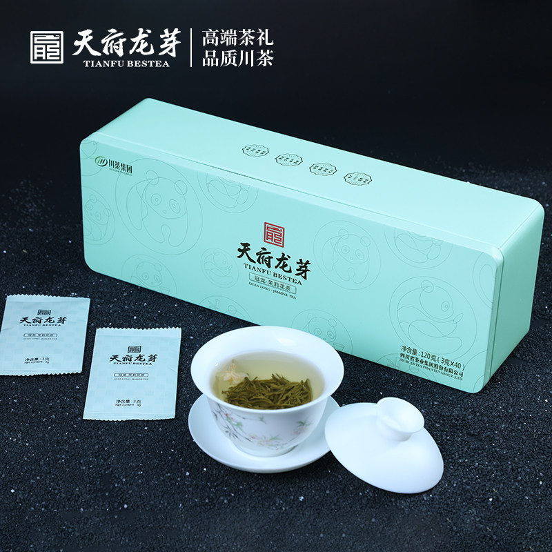川茶集团天府龙芽特种川派茉莉花茶七窨一提犍为茉莉3g*40袋,茶,茉莉花茶,淘宝优惠券,粉丝福利购,淘宝优惠卷