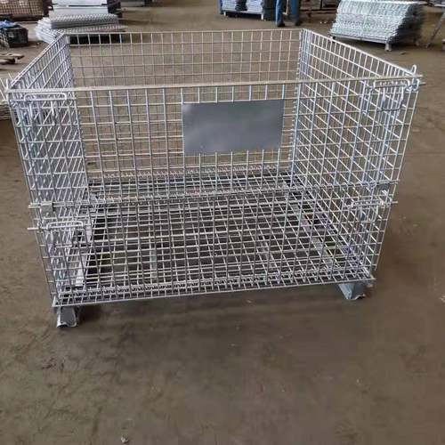 蝴蝶笼仓储笼折叠式铁制网格置金属无轮子物架货架