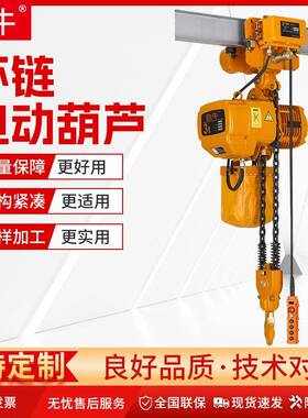 DHP环链电动葫芦1TT5吨80V鬼头款固定式双速挂钩起重葫芦提升机