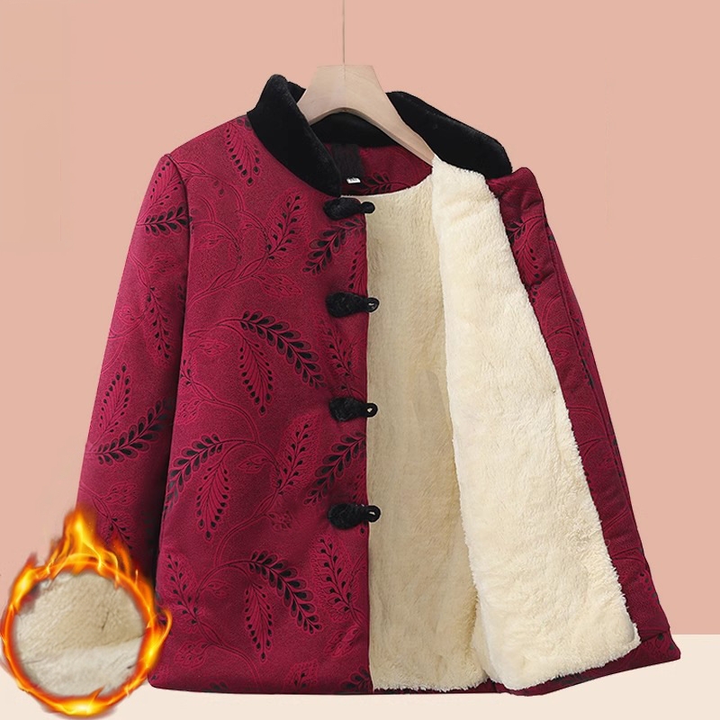 奶奶冬装棉袄中老年人女加绒加厚