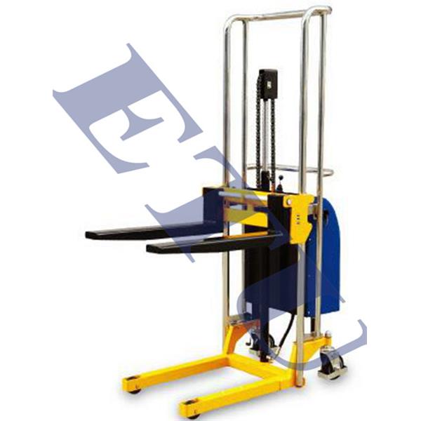 ,厂家供应轻型货叉式半电动堆高车载重400KG