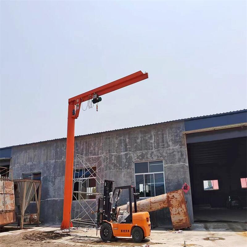 悬臂吊起重机码头车间上料仓库用立柱式60度旋转悬臂吊价格优惠