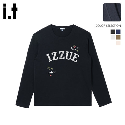 itizzue加绒长袖T恤男