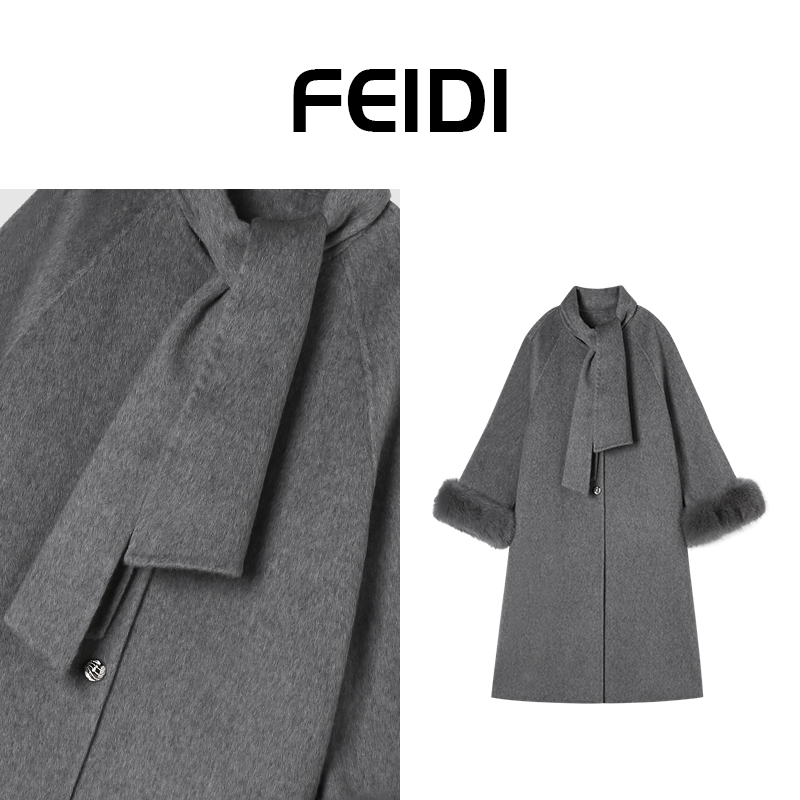 FEIDI斐迪 麦瑟尔小姐~法式温柔蝴蝶结大衣 FD2592