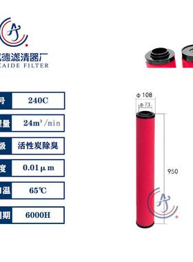 Hiross海沃斯冷干机管道精密过滤器滤芯240Q 240P 240S 240C现货