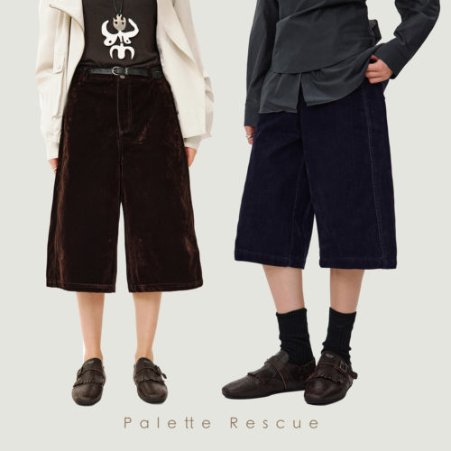 PaletteRescueA字宽松五分裤