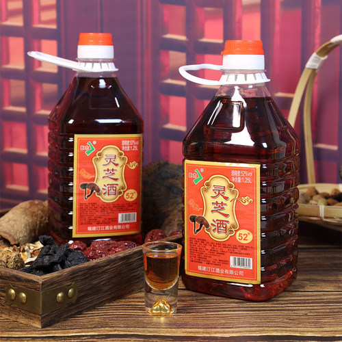 巨力灵芝酒52度1.25L桶装