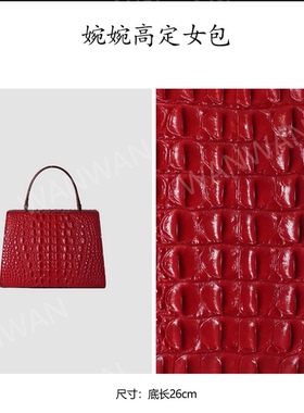 WANWAN时尚百搭女士轻奢风单根手提款时尚女包8225-红色