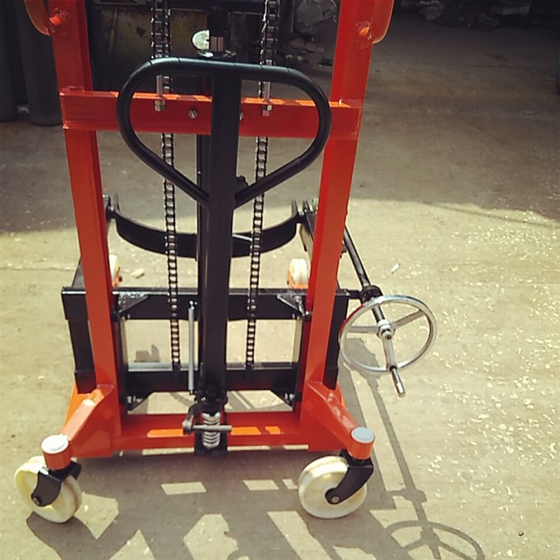 可做手动油桶堆高车 液压可倾B式油桶装卸车COT0.35T