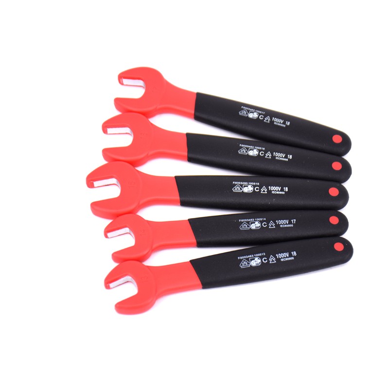 台湾进口1000V绝缘开口扳手7-24MM VDE IEC60900V认证  耐高电压