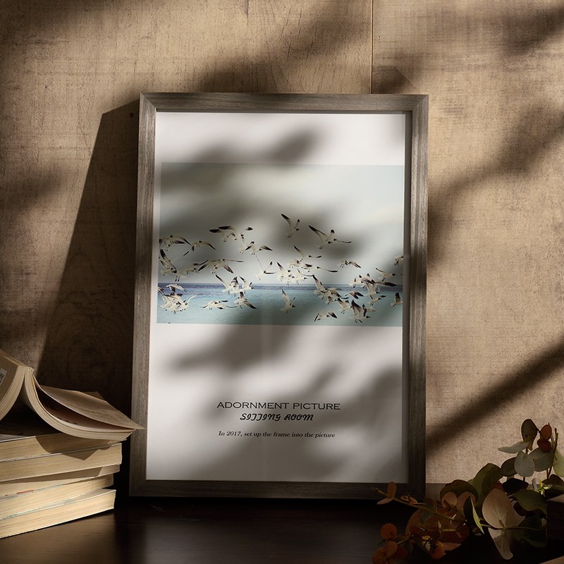 大尺寸原木色相框全开2开4k8kA3a2a4画框木条 自己组装U36寸60*90