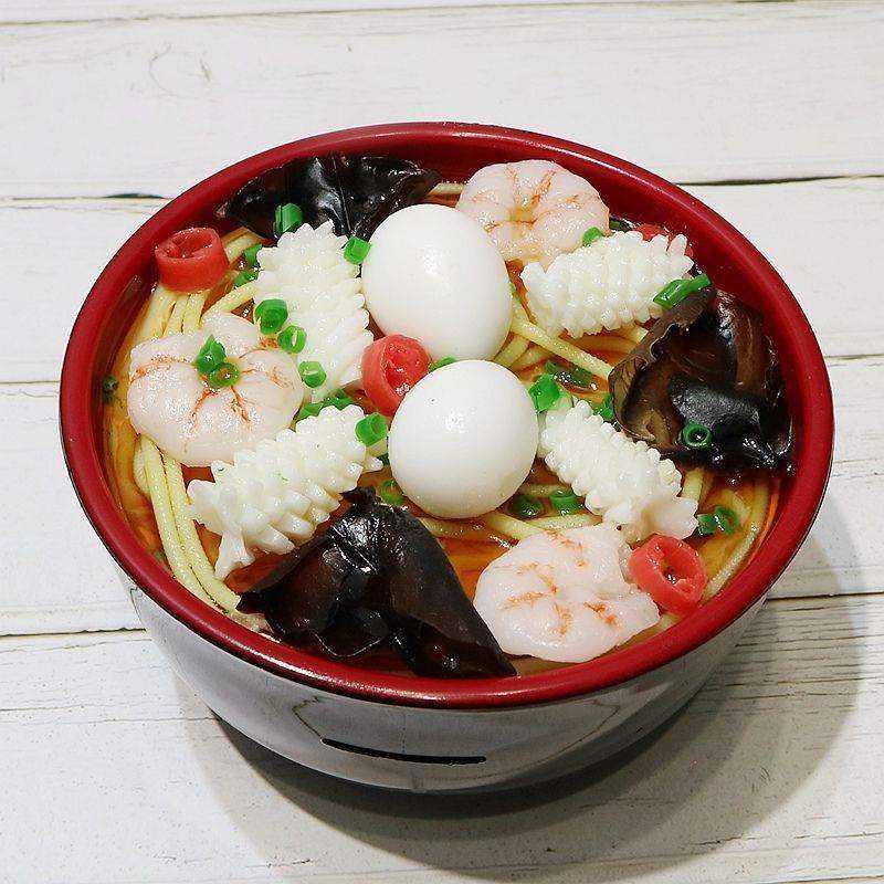 速发新款彷真食物面条拉面大碗面模型拍摄拍照道具存Y钱罐橱窗摆