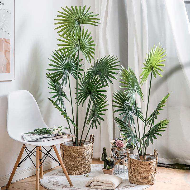 仿真植物加洲葵蒲葵客厅假绿植大型盆栽室内盆景摆件真