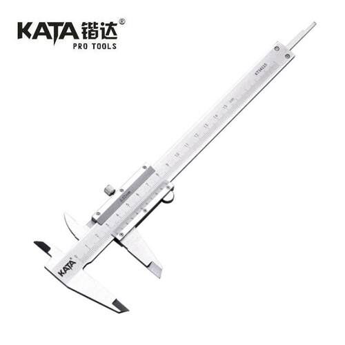 锴达 KATA 游标卡尺150mm 200mm 双槽 精密测量工具机械式KT34115