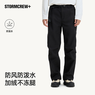 影视飓风加绒软壳长裤 防风保暖防泼水25秋冬户外男女 STORMCREW