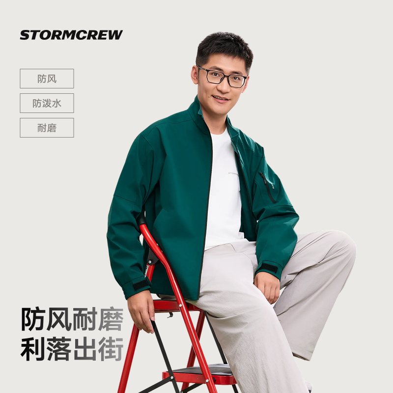 影视飓风休闲立领教练夹克图片