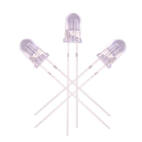 5mm七彩慢闪rgb直插led灯珠玩具发光指示灯f5全彩长脚自动闪烁