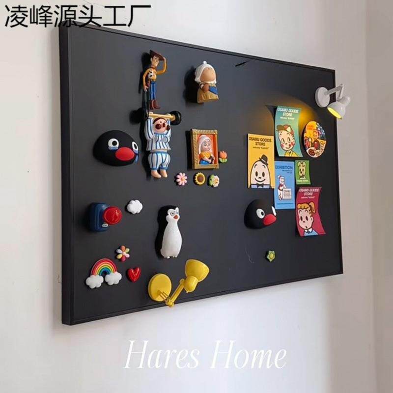 磁吸黑板电表箱遮丑神器配电箱遮挡装饰画免打孔新款冰箱贴展示板