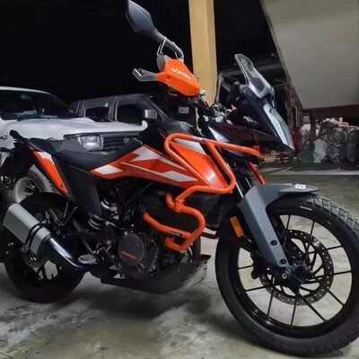 适用KTM390adv改装护杠竞技杠车身上下保险杠护架防摔杠