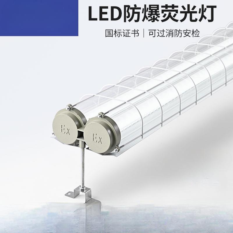 LED荧光防爆灯国标t8单双管工厂车间照明隔爆灯罩日光1.2米垒德株图片