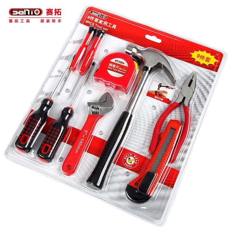 赛拓 9件套家用工具套装 0387