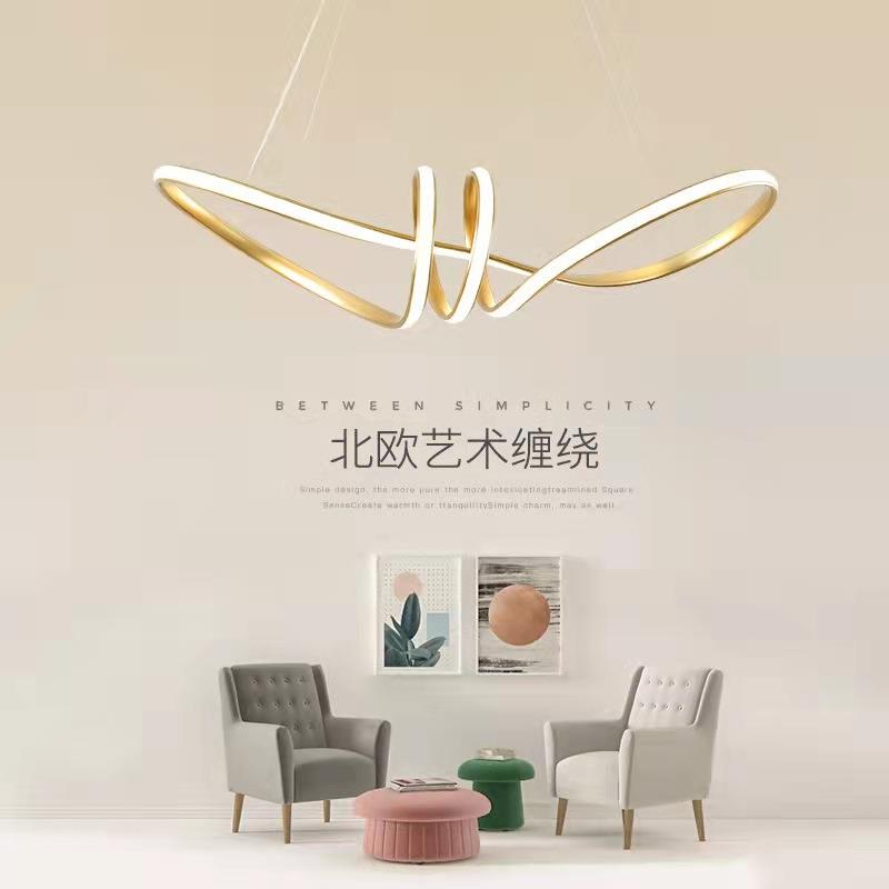 吊灯客厅灯后现代简约设计师轻奢饭厅吧台灯异形创意个性餐厅灯具