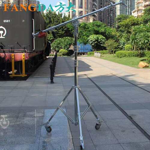 摄影滑轮灯架摇臂悬臂顶灯架大号闪光灯手摇升降架地灯架大型影视