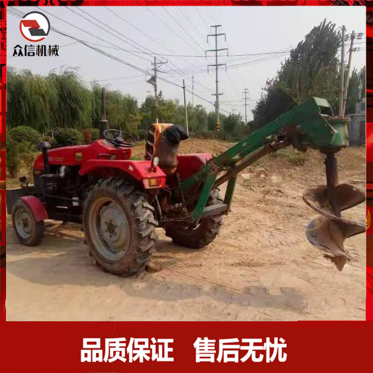 农用植树挖坑路面电线杆挖坑机拖拉机后置悬挂钻洞挖深坑产地货源