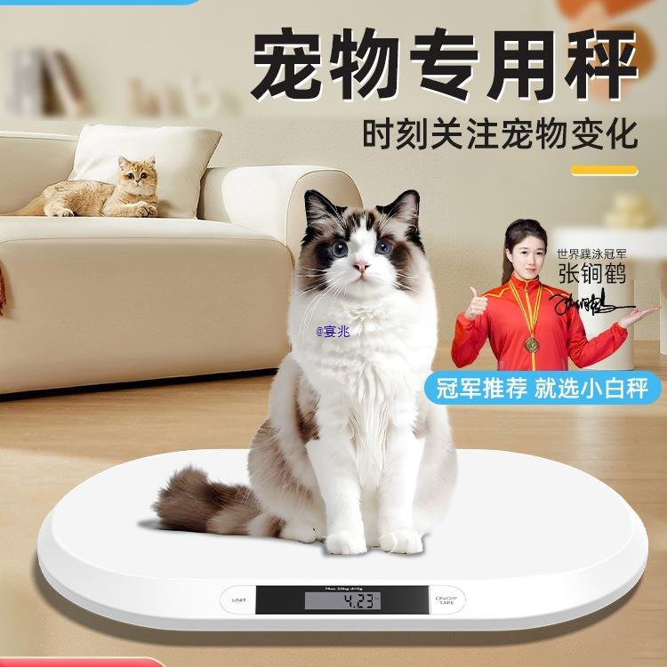 小白秤宠物称重家用猫咪狗狗体重电子秤儿童宠物秤婴儿秤