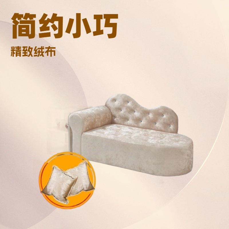 欧式沙发小户型迷你布艺贵妃椅卧室店铺单人双人三人小户型贵妃榻