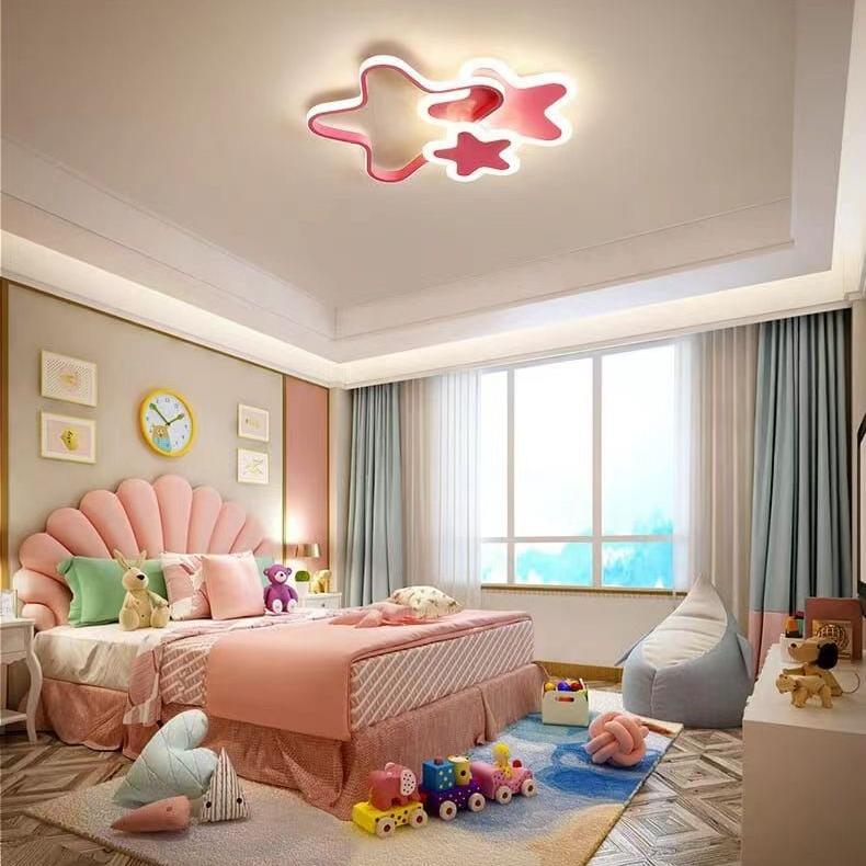 爱心灯云朵灯星星灯吸顶灯 现代时尚卡通led护眼灯卧室书房灯