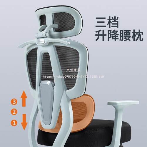 岚楚网椅办公椅泰畅人体工学可躺电脑椅办公椅子海绵座网红主播椅