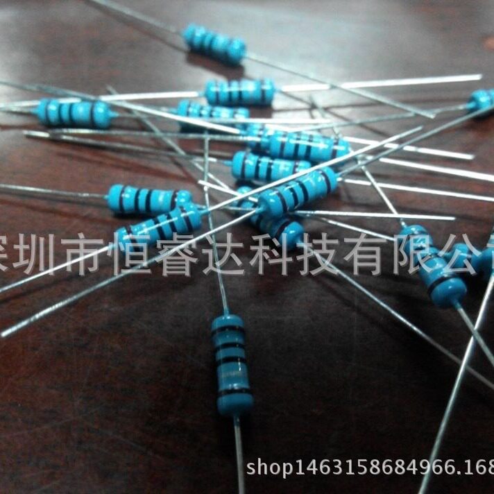 厂家直销散装编带1%直插五色环金属膜电阻2W-91KR91Kohm91K欧
