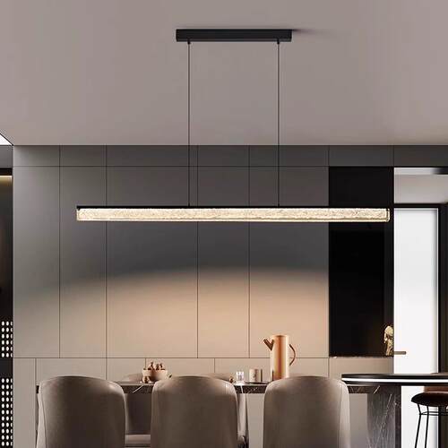 跨境餐厅灯吊灯现代意式风格高级感设计师不锈钢铂金树脂吧台灯具
