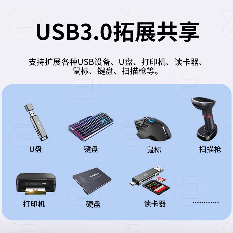 4K高清HDMI2.0 KVM切换器双屏拓扩展2进2出显示器鼠键打印机共享