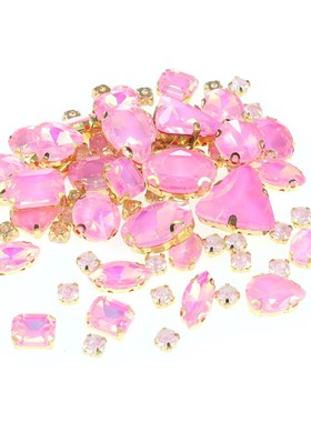 130PCS彩色手缝爪钻饰品材料手工衣服辅料服装材料配件