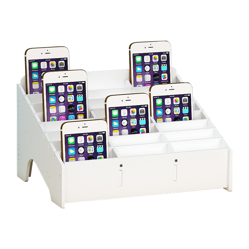 会议员工手机管理收纳盒桌面放工具屏幕钢化膜置物架剧本杀线索盒