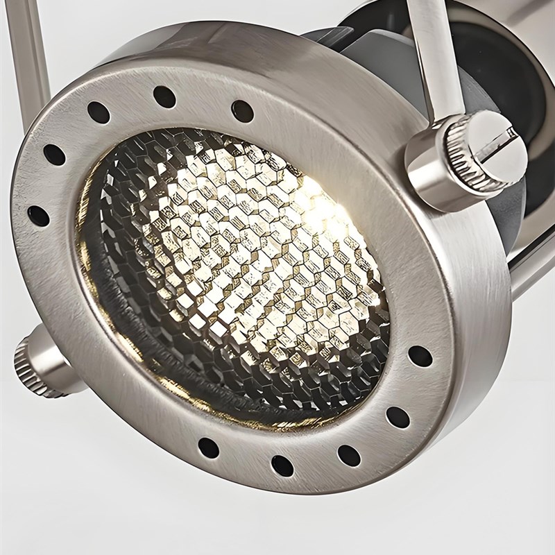 明装包豪斯风不锈钢射灯高颜值吸顶可调角度工业风金属个性款筒灯