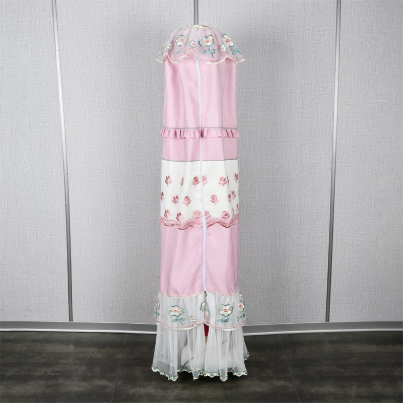 挂烫机防尘罩双杆家用单杆衣架圆柱罩烫熨斗韩版现代中式蕾丝布艺